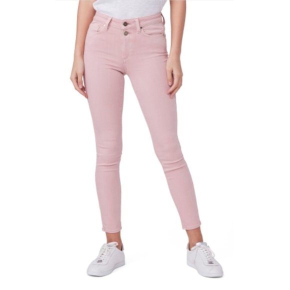 Paige Hoxton Women's High Waist Ankle Skinny Jeans Size 23 Pink New - Picture 1 of 3